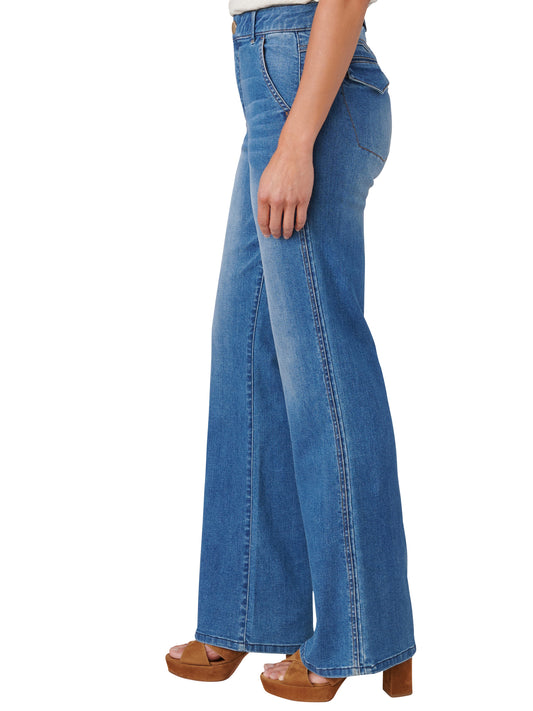 AB SOLUTION SKY RISE DOUBLE SIDE SEAM TROUSER DETAIL BOOT