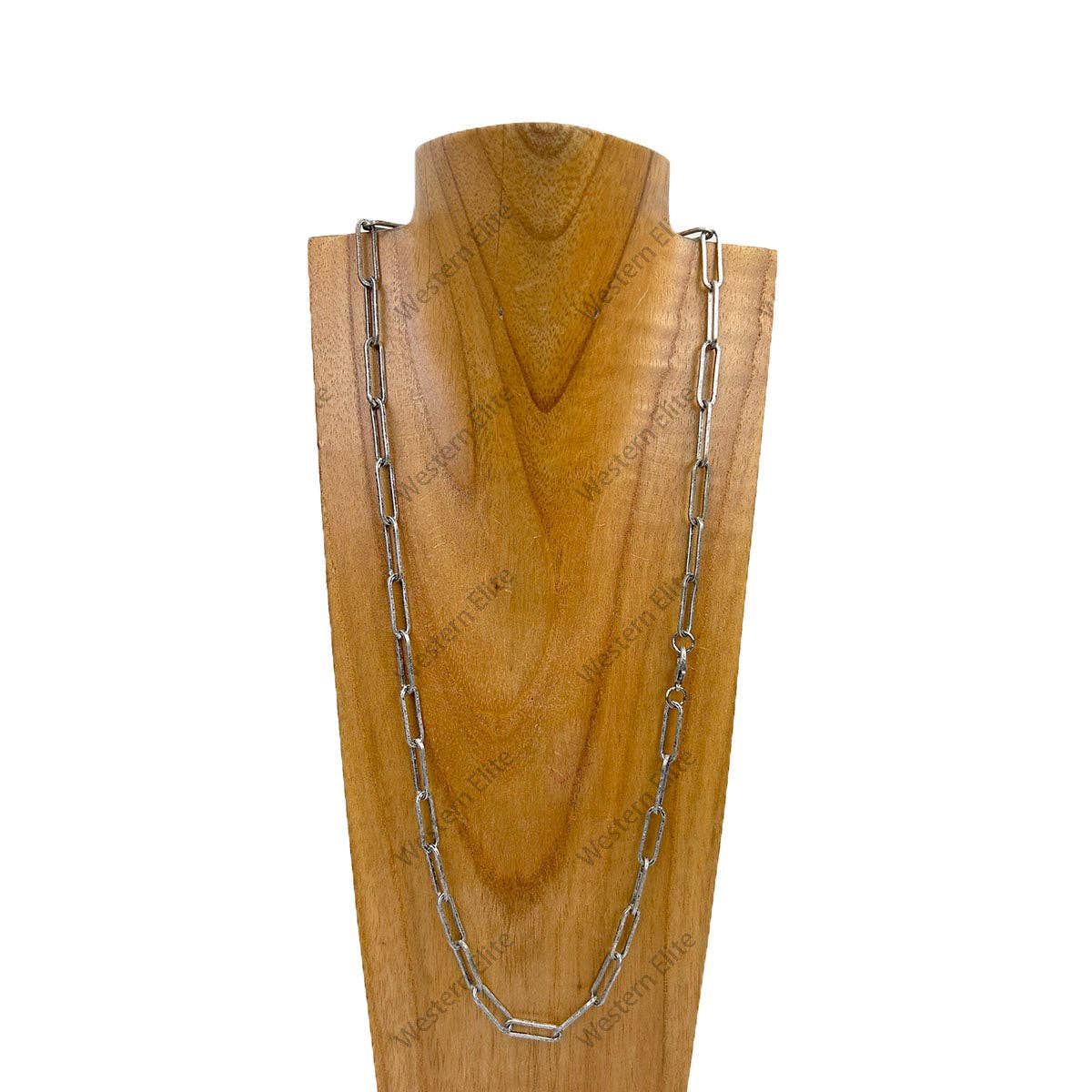 30 inches silver metal chain Necklace