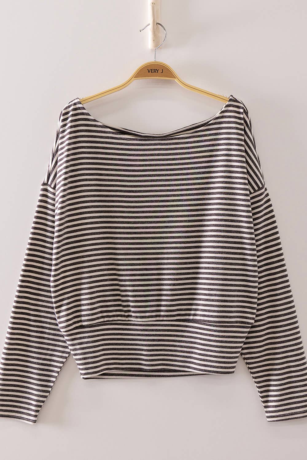 Off-Shoulder Stripe Top
