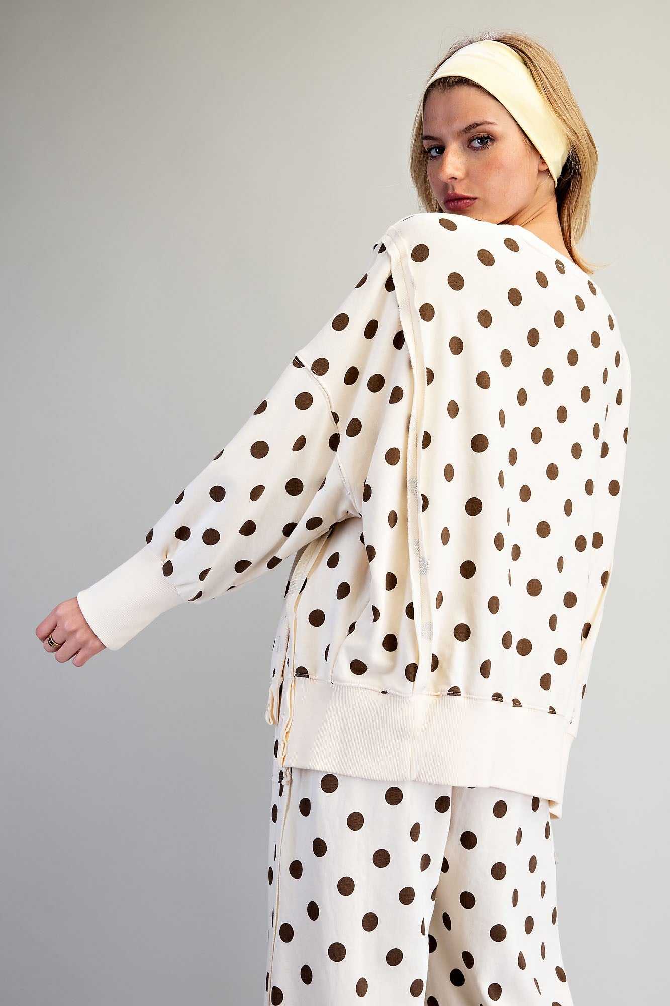 Polka Dot Sweatsuit Set