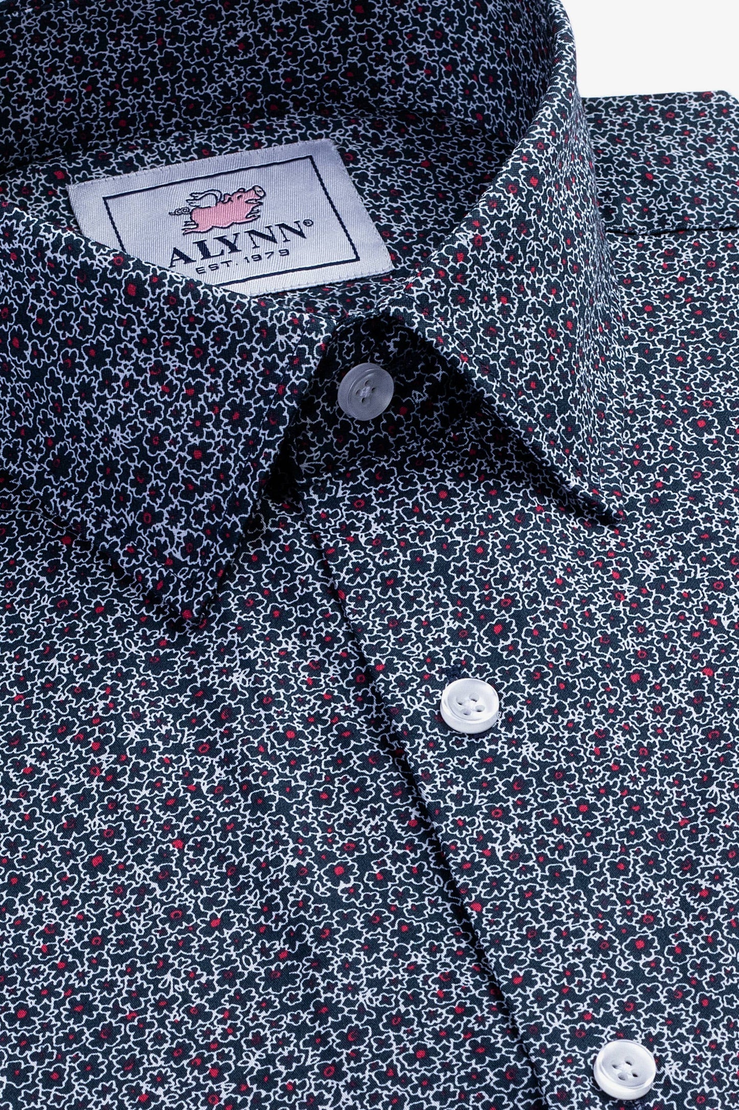 Reid Floral Untuckable Classic Fit Dress Shirt by Alynn