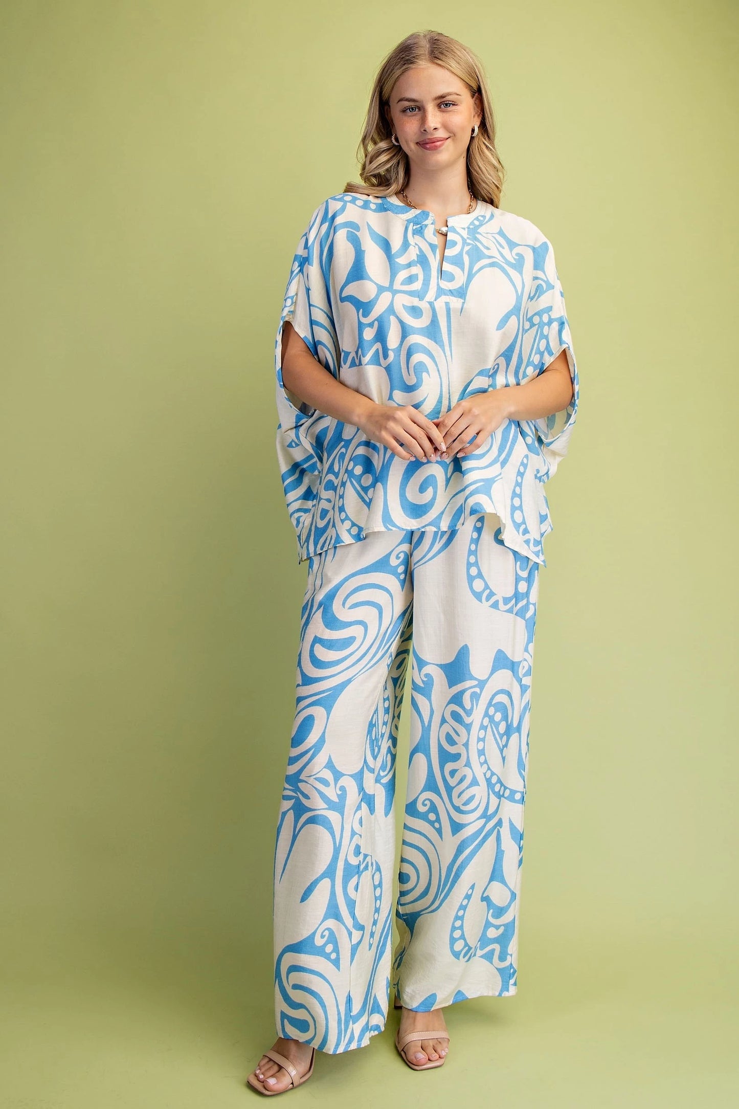 Ocean Swirl Linen Set