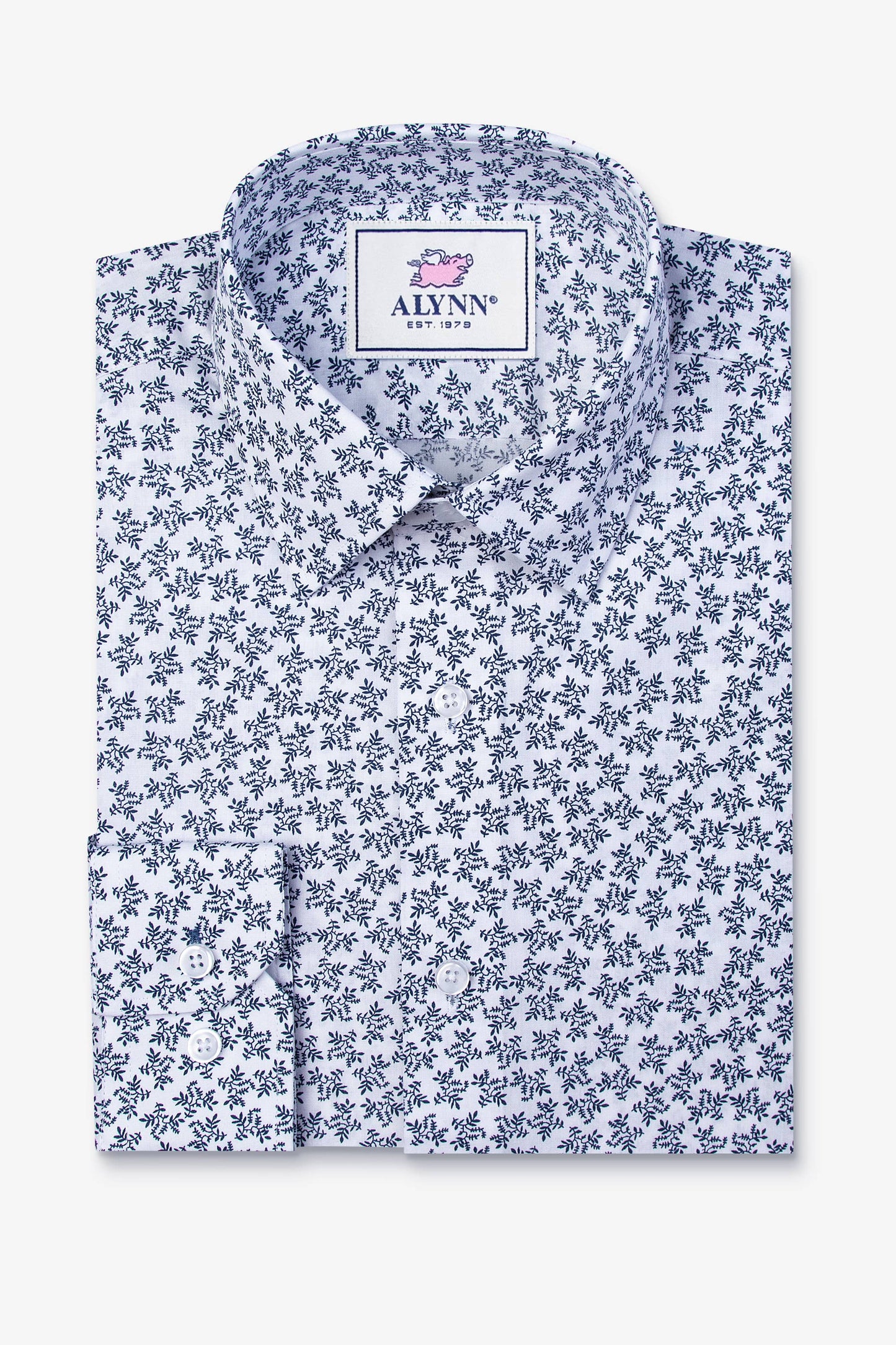 Brooks Floral Untuckable Classic Fit Dress Shirt by Alynn by