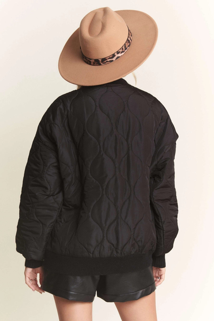 BUTTON Down Quilted Cardigan Jacket