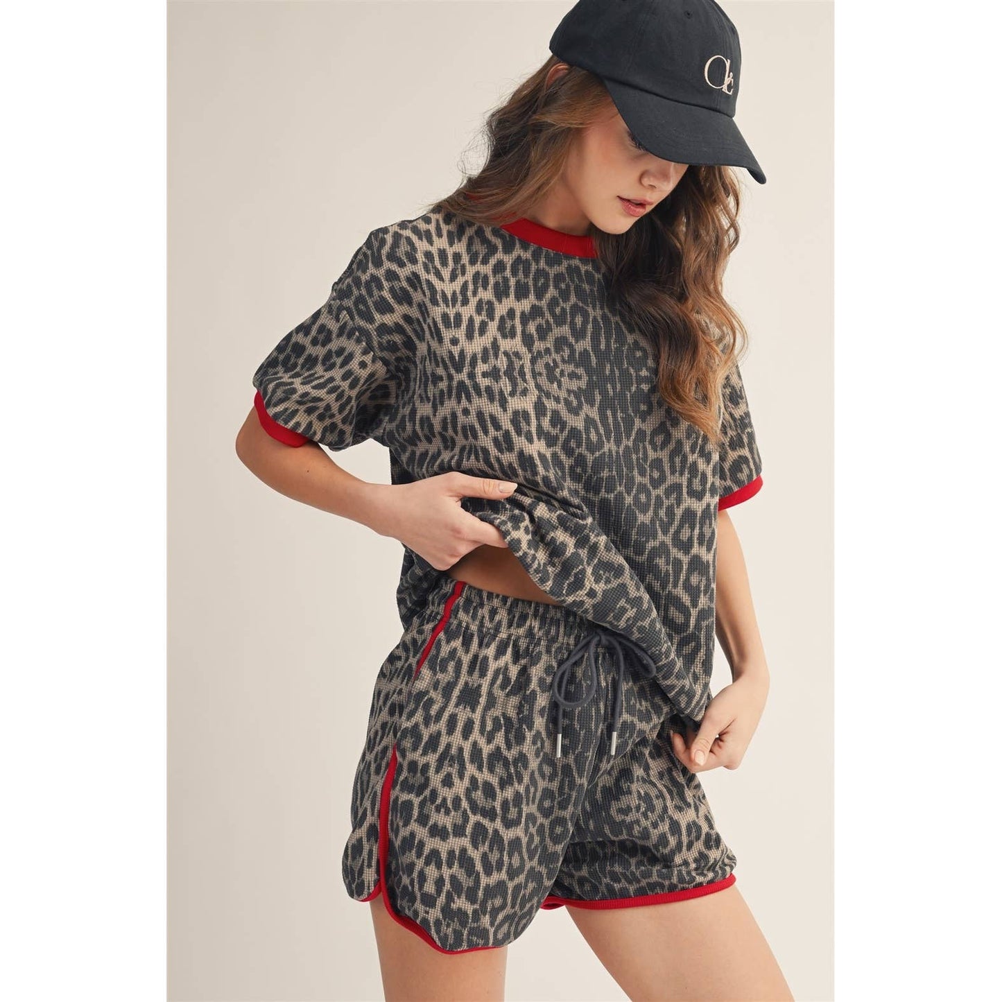 Leopard Muse Relaxed Fit Shorts Set