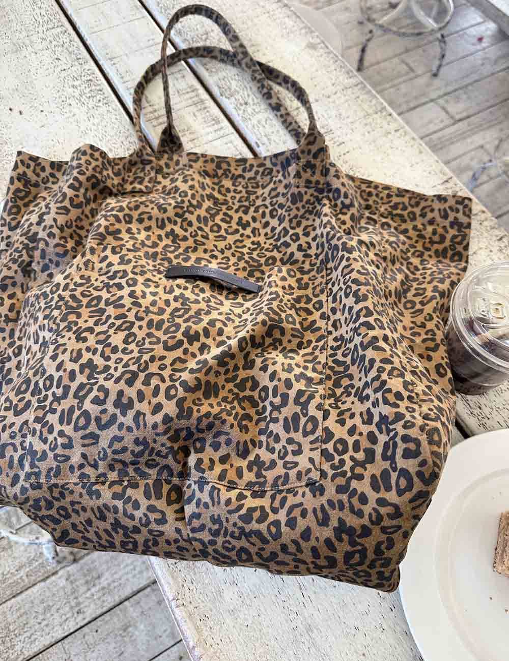 Leopard Large Capacity Hobo Tote Shoulder Bag