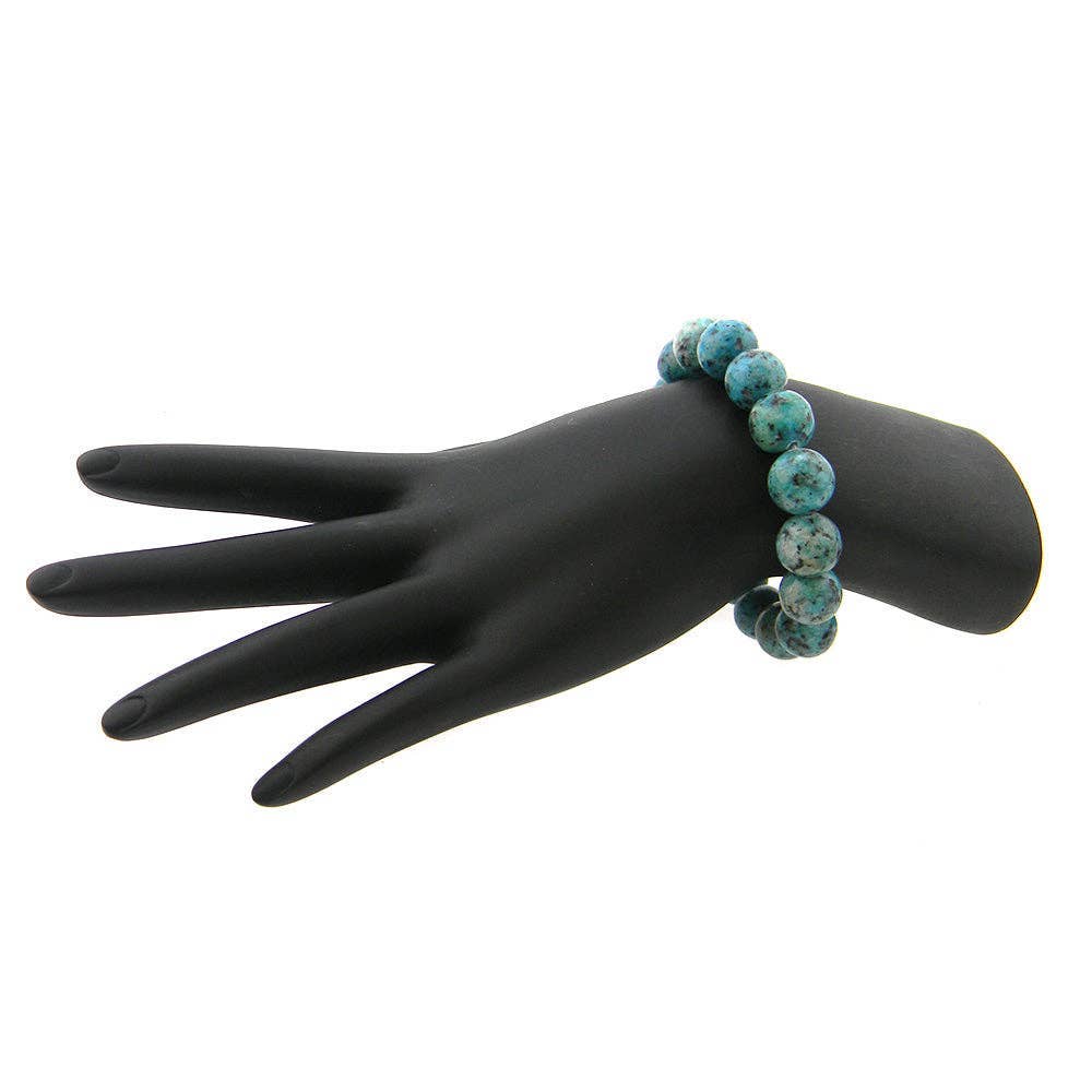 REAL STONE BEADS STRETCH BRACELET 2MM