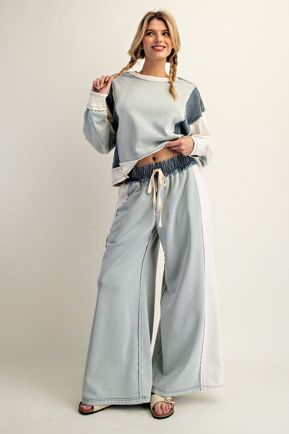 Frayed Color Block Set