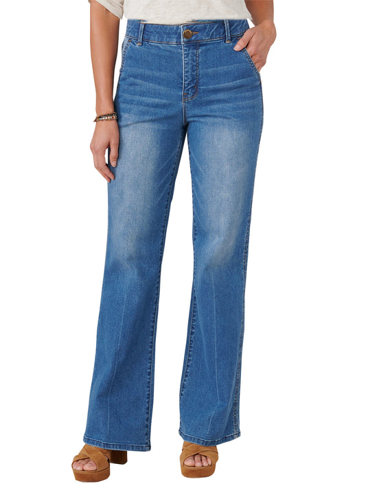 AB SOLUTION SKY RISE DOUBLE SIDE SEAM TROUSER DETAIL BOOT