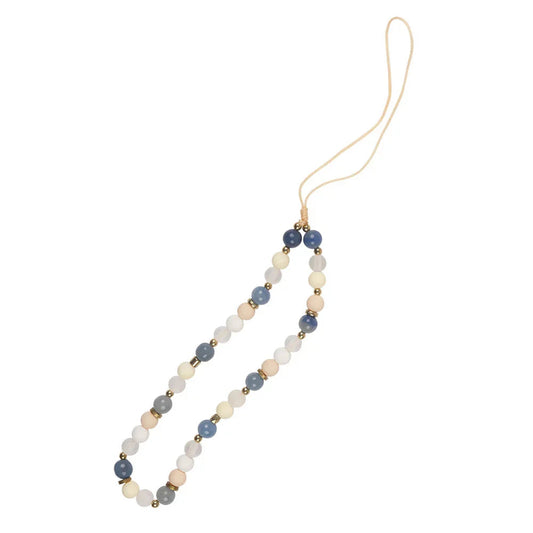 Blue Willow Charm Wristlet