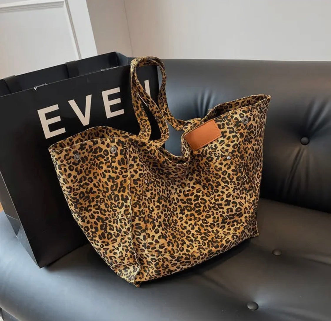 Leopard Print Shoulder Bag