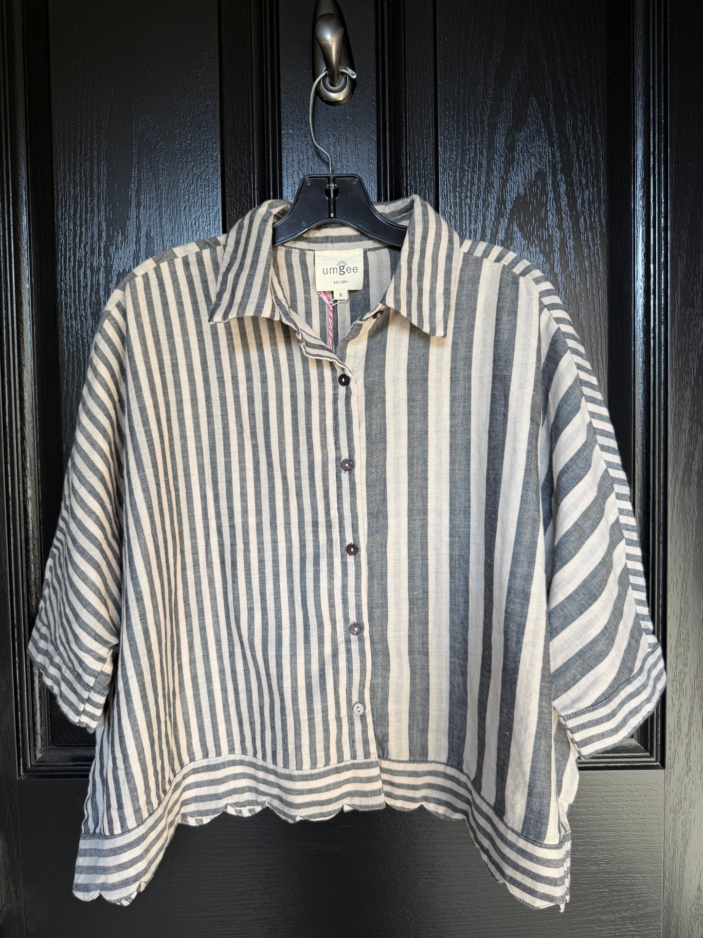 Mixed Stripe Button Down Shirt