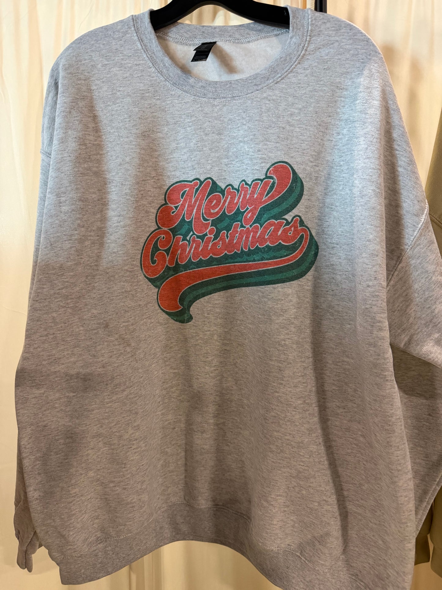 Merry Christmas Red/Green Crew Neck Sweatshirt