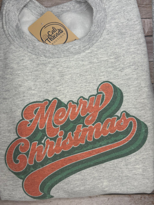 Merry Christmas Red/Green Crew Neck Sweatshirt
