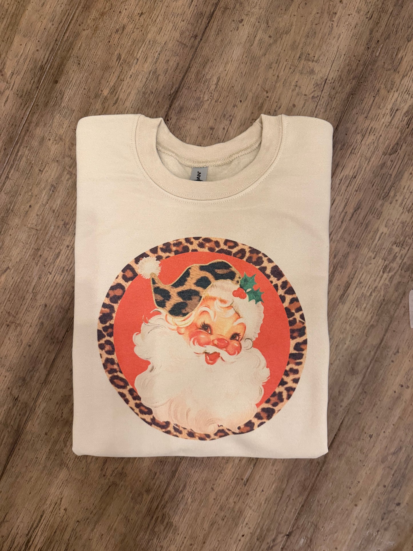 Leopard Santa Sweatshirt