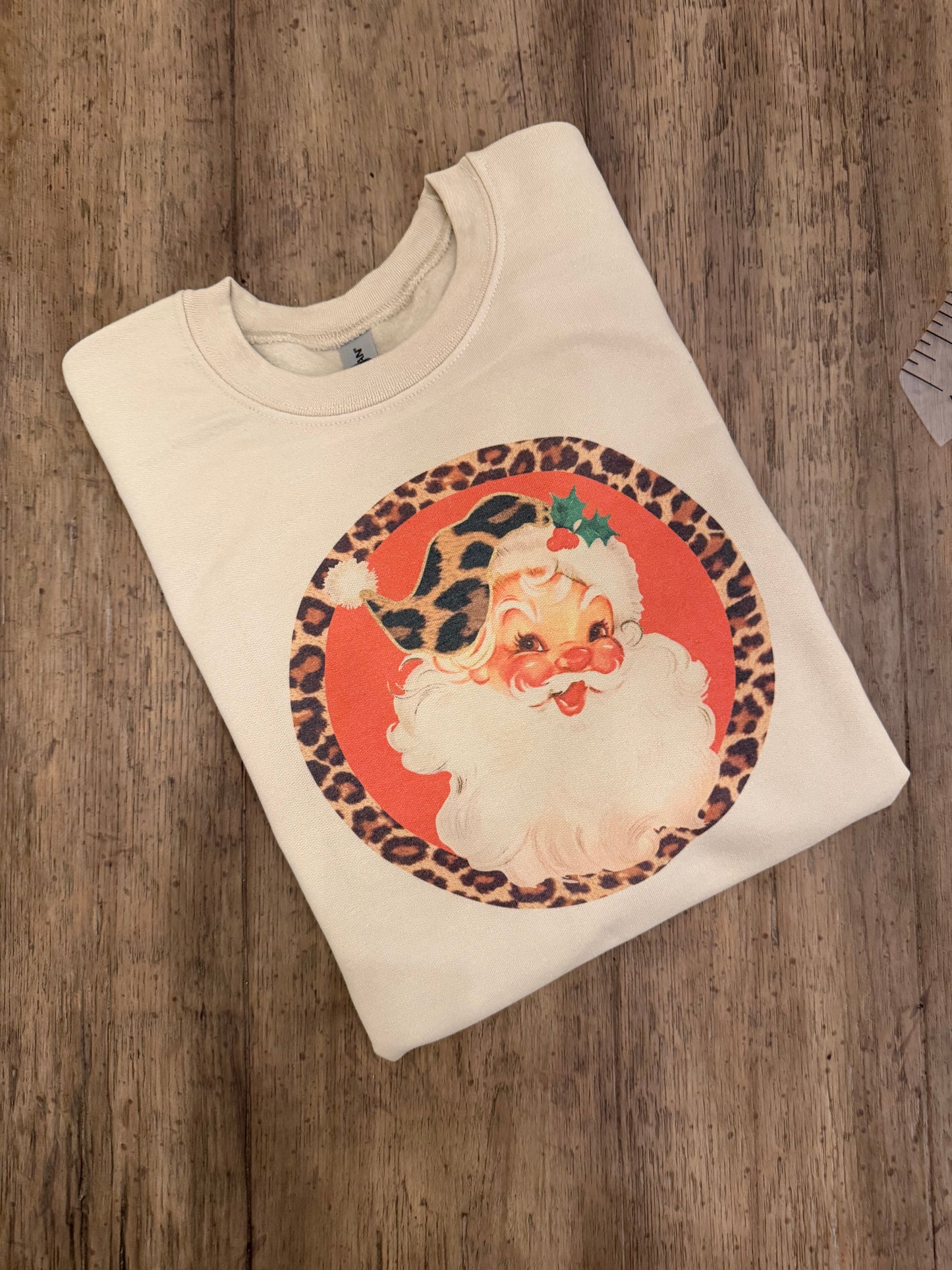 Leopard Santa Sweatshirt