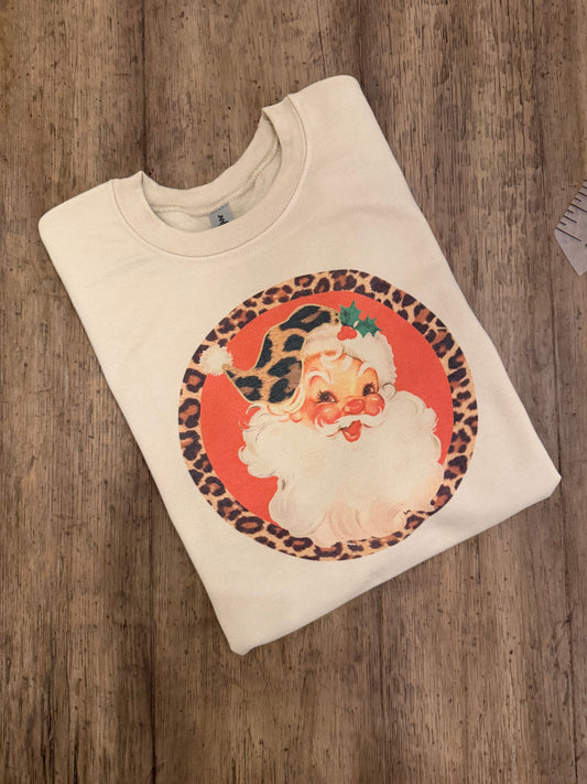 Leopard Santa Sweatshirt