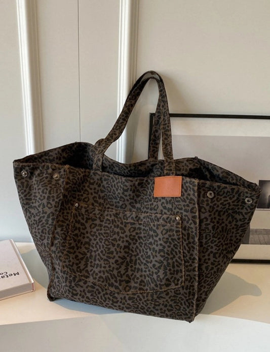 Leopard Print Shoulder Bag