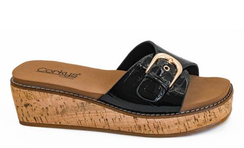 Reality - Black Patent Croco
