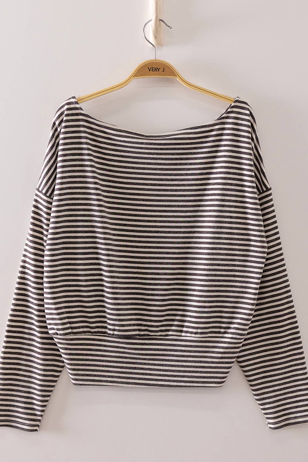 Off-Shoulder Stripe Top